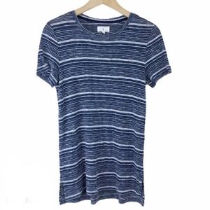 Lou & Grey Blue Knit Striped T Shirt